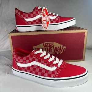 Vans Shoes | Brand New!! (Ward/ Oldskool) Red and White Checker Dot Pattern Vans